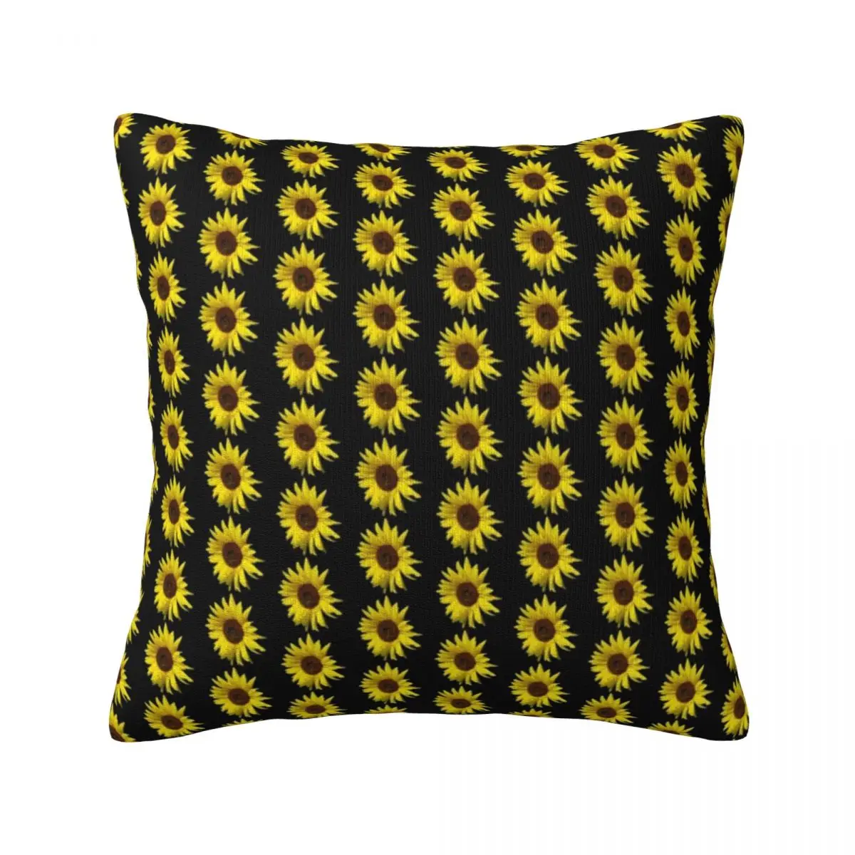 

Magical Sunflower Pillow Case Beautiful Sun Sunflowers Hugging Zipper Pillowcase Summer Square Polyester Cover