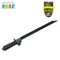 black sword space movie series wars bounty hunter weapon ideas moc building blocks children kid toys collectible decoration gift