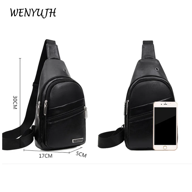 Men's Crossbody Bags Men's Usb Chest Bag Designer Messenger Bag Leather Shoulder Bags Diagonal Package 2022 New Back Pack Travel