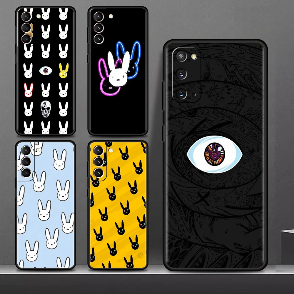 

Anime Bad Bunny Case For Samsung Galaxy S22 S20 FE S21 Plus S10 Lite S9 S8 S10e Note 20 10 Lite Silicone Phone Cover