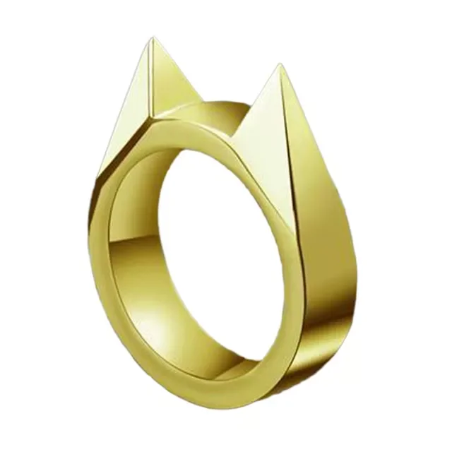 

2022NEW Rings For Women Man Metal Multifunctional Knuckle Cat Ear Shape Attack Rings Jewelry Accessories Girlfriends Gift