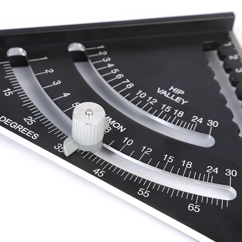 

7" Alloy Metric Angle Protractor Triangle Ruler for Draw a Straight Line/Parallel Line/Wavy Line Measuring Tool