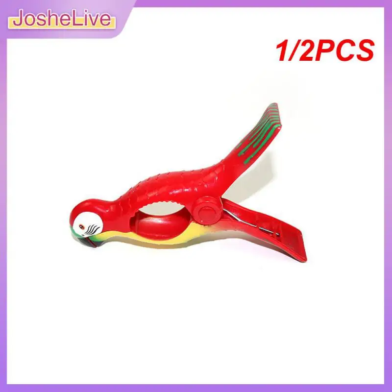 

1/2PCS Plastic Beach Towel Clips For Sunbeds Sun Lounger Animal Decorative Clothes Pegs Pins Large Size Drying Racks Retaining