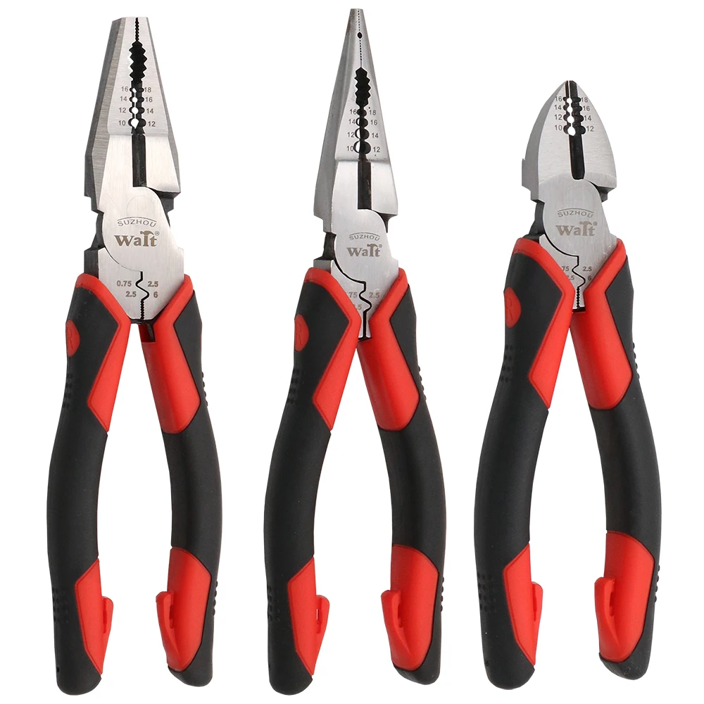 Multifunctional Wire Stripper Crimping Pliers Long Nose Diagonal Cutting Pliers Professional Electrician Tools