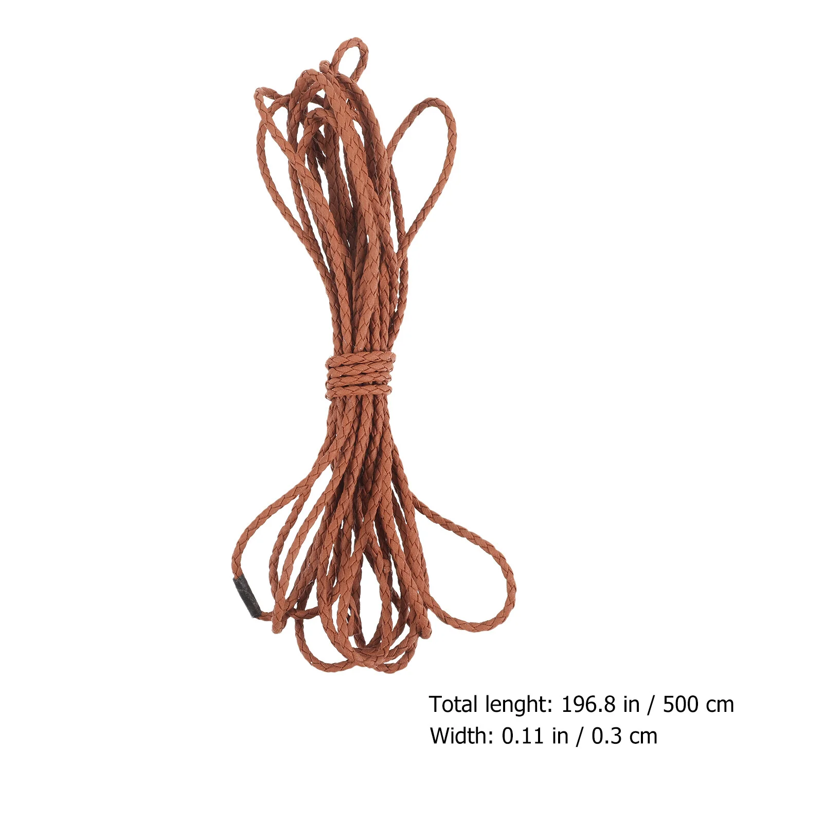 4 Pcs Braid Jewelry Lanyard Lacing Braided Rope Crafts Bracelet Cord Pu String DIY