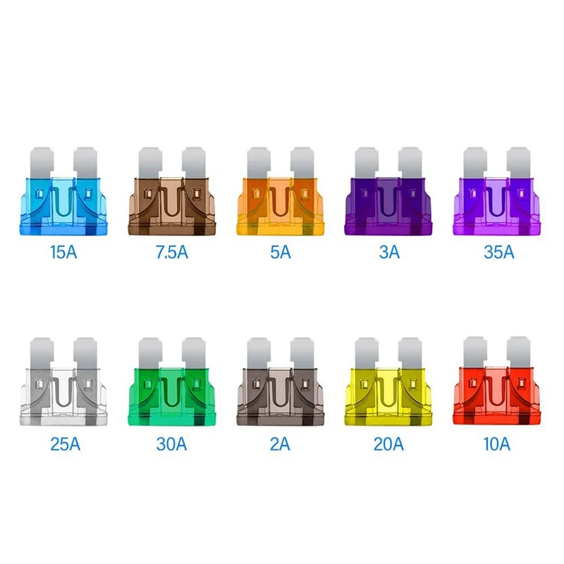 100 шт. мини-адаптер плавкого предохранителя с 6 предохранителями