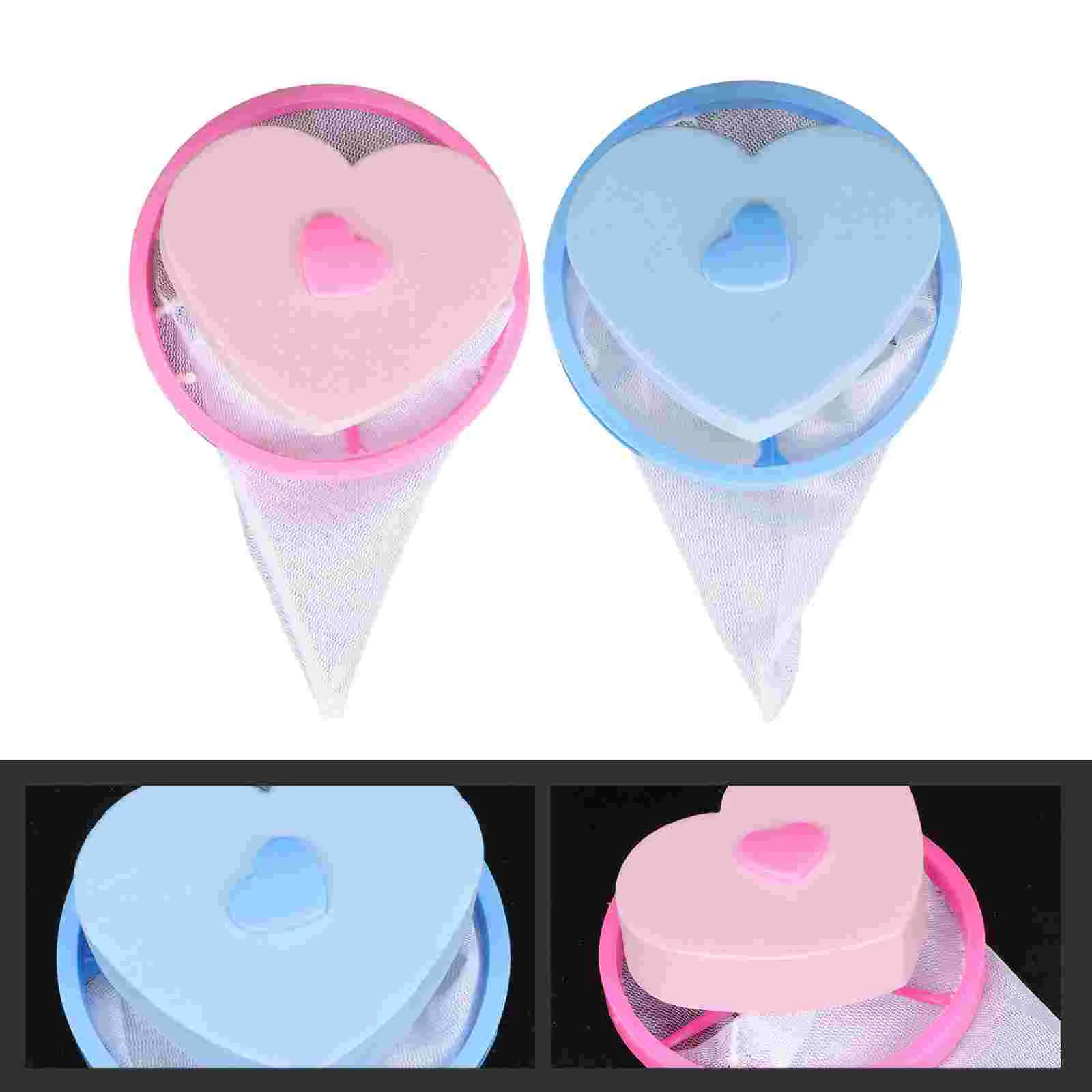 

6Pcs Hair Filter Cleaning Mesh Bags Laundry Filter Pouches Washing Machine Filter Pouches