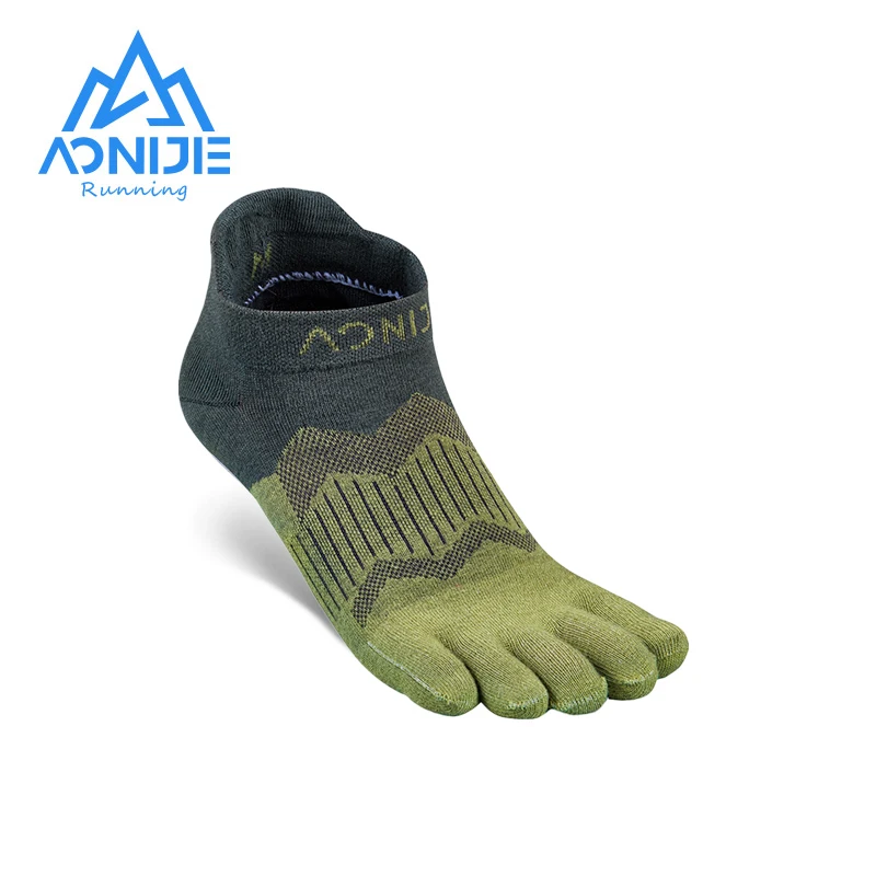 2 Pairs AONIJIE E4810 Newest Ultra Run Five Toe Socks Low Cut Socks Toesocks For Running Marathon Race Trail Yoga Socks unisex