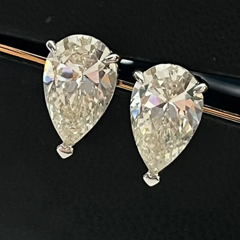 

High Quality 925 Sterling Silver Simple Personalized Water-drop Exquisite Studs Earrings For Women Fashion Jewelry LE107