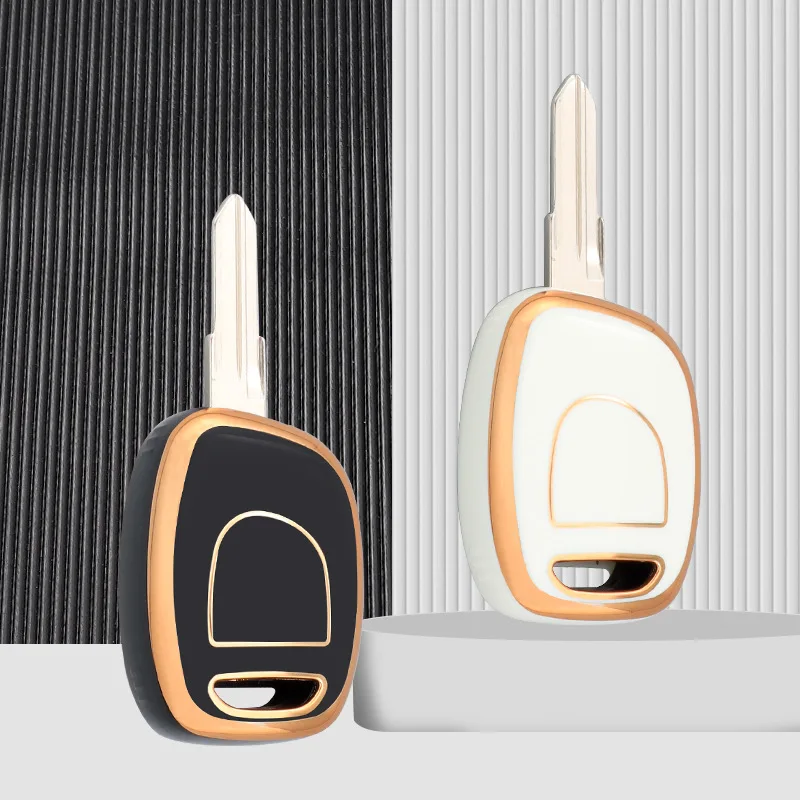

Fashion TPU Car Remote Key Case Cover Shell Fob For Renault Twingo Clio Kangoo Master NO Chip Uncut NE73 VAC102 Blade Keyless