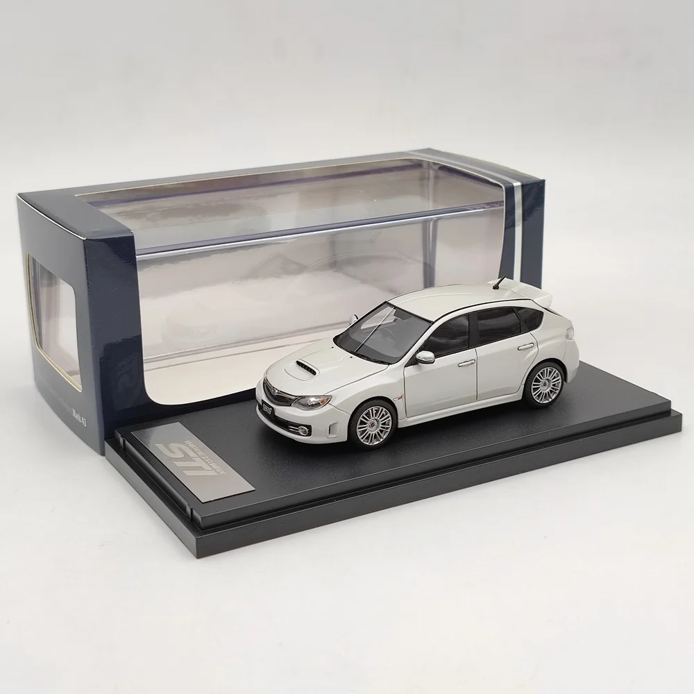

1/43 Mark43 For Subaru Impreza WRX STI (GRB) White PM4370SW Model Car Collection