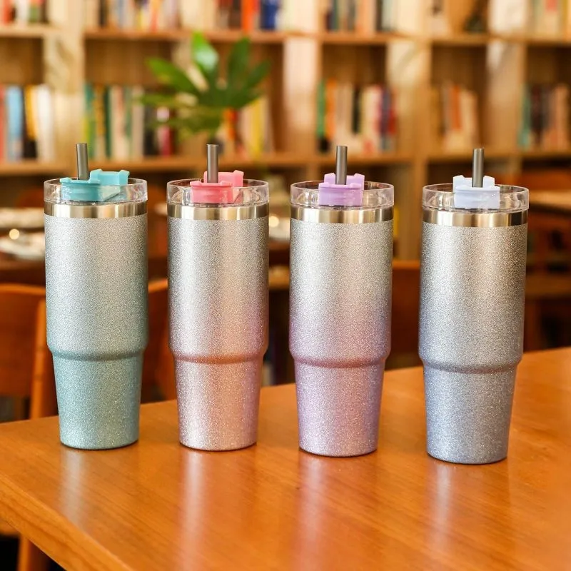 Tumblers 30oz/20oz Travel Yetys Mugs Beer Cup With Straw Lids Stainless Steel Vacuum Insulat Thermal Water Bottle for Car Coffee