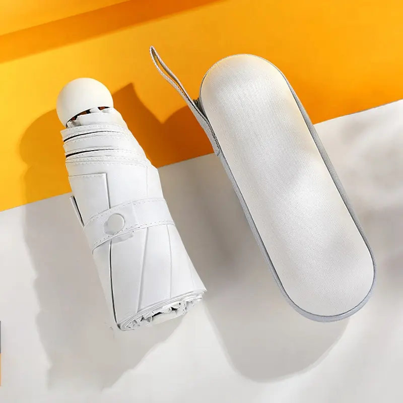 

Мини-капсула, Женский плоский легкий зонтик, складной зонтик от солнца, мини-зонтик, легко хранить