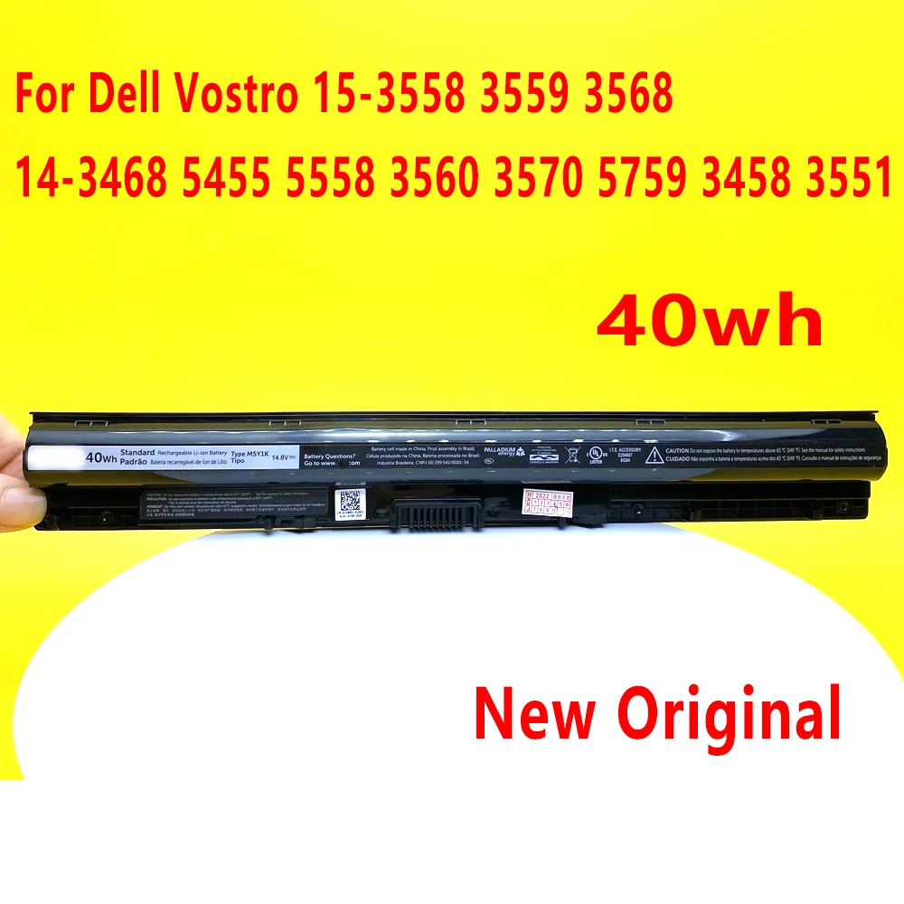 

14.8V 40WH Laptop Battery M5Y1K For Dell Vostro 15-3558 3559 3568 14-3468 5455 5558 3560 3570 5759 3458 3551 V3458 V3451 N3558