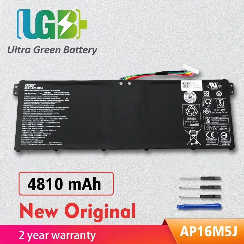 

UGB новый оригинальный AP16M5J Аккумулятор для Acer Aspire 1 A114-31 Aspire 3 A315-21 A315-51 A515-51 A315 A315-21-63F1