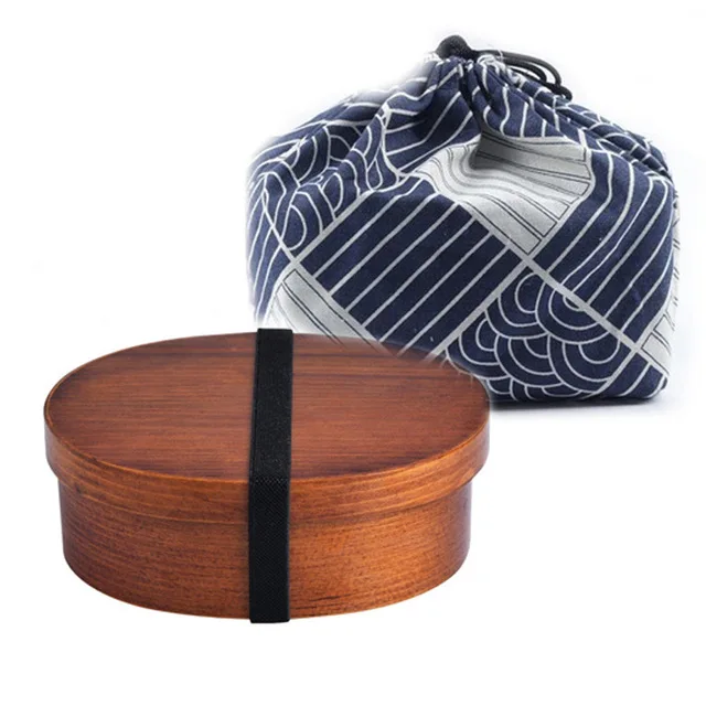 

Деревянный ланч-бокс Bento Box овальный