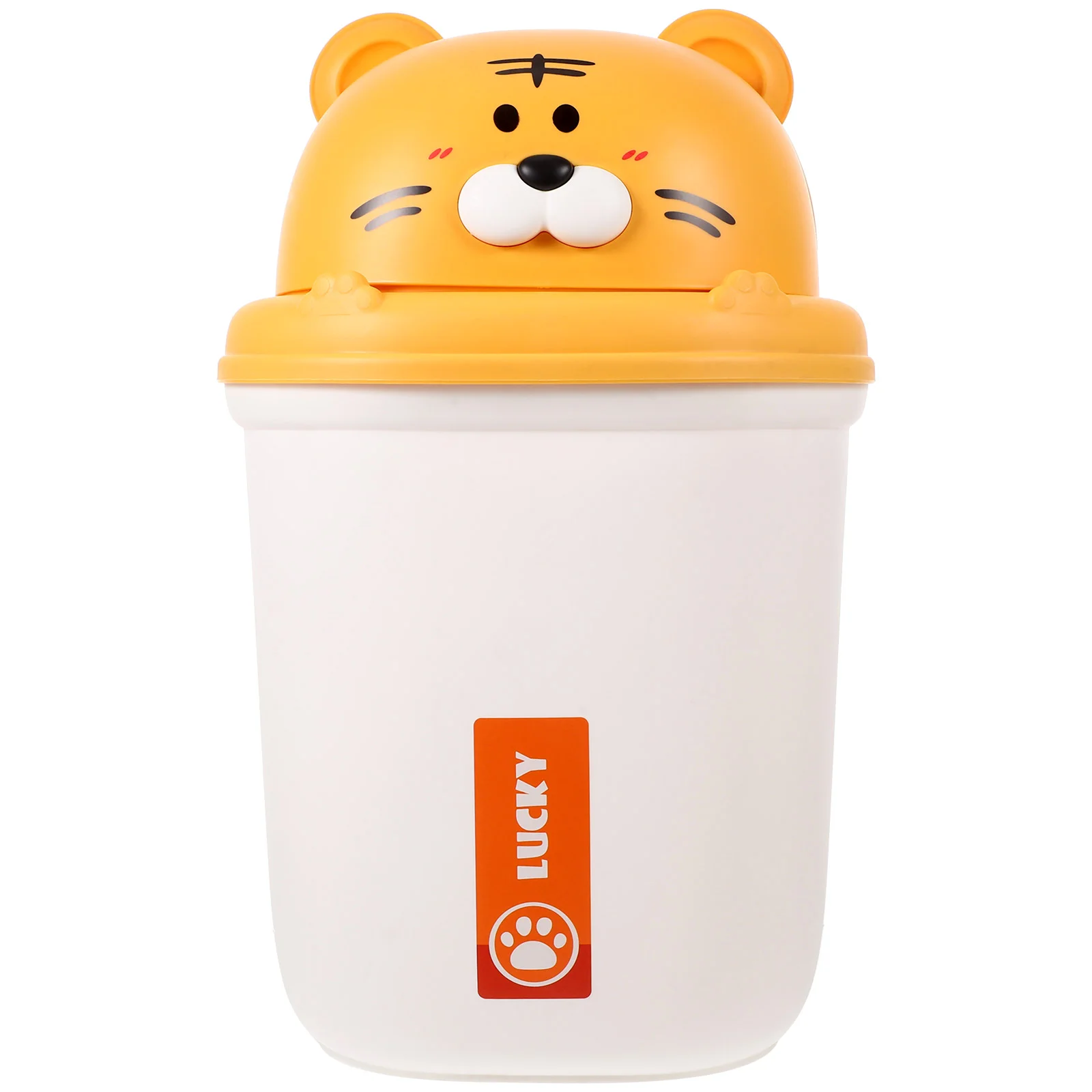 

Переворачивающаяся мусорная корзина в форме милых животных, многоразовая Крышка для спальни, тигровые мусорные корзины для отходов, большая офисная мусорная корзина для ванной комнаты