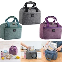 travel portable lunch box bag bento pouch thermal insulated tote cooler handbag dinner container school food storage accessories