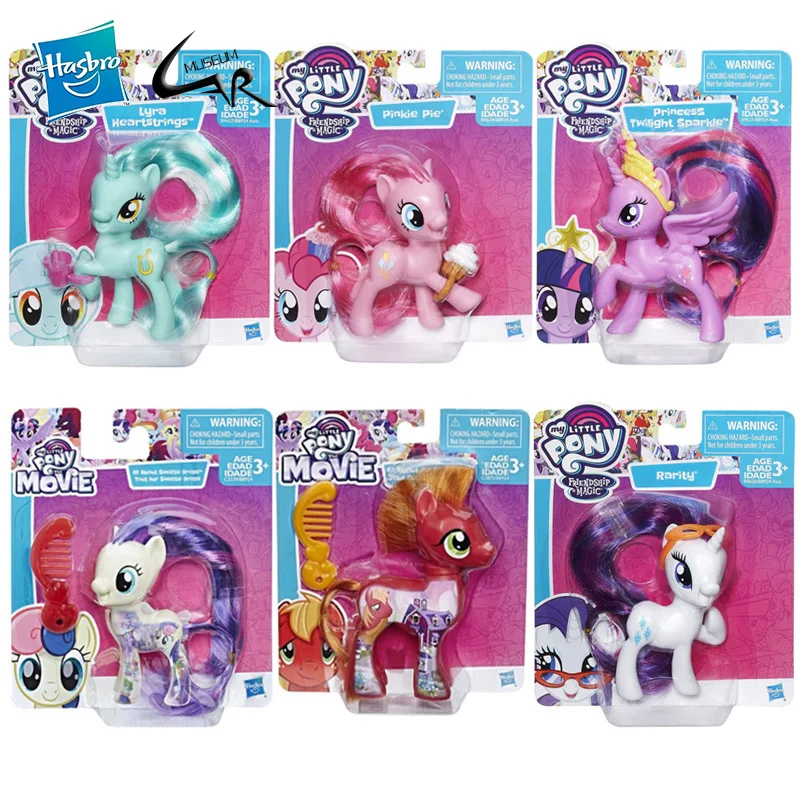 

Hasbro My Little Pony Pinkie Pie Rarity Twilight Sparkle Rainbow Dash Girl Cute Dolls Collection Anime Model Kids Birthday Gift