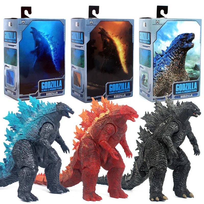 Godzilla Vs Kong Mechagodzilla Action Figure Skullcrawler King Ghidorah Monster Movable Joints Dinosaur 7 Inches Model Toy