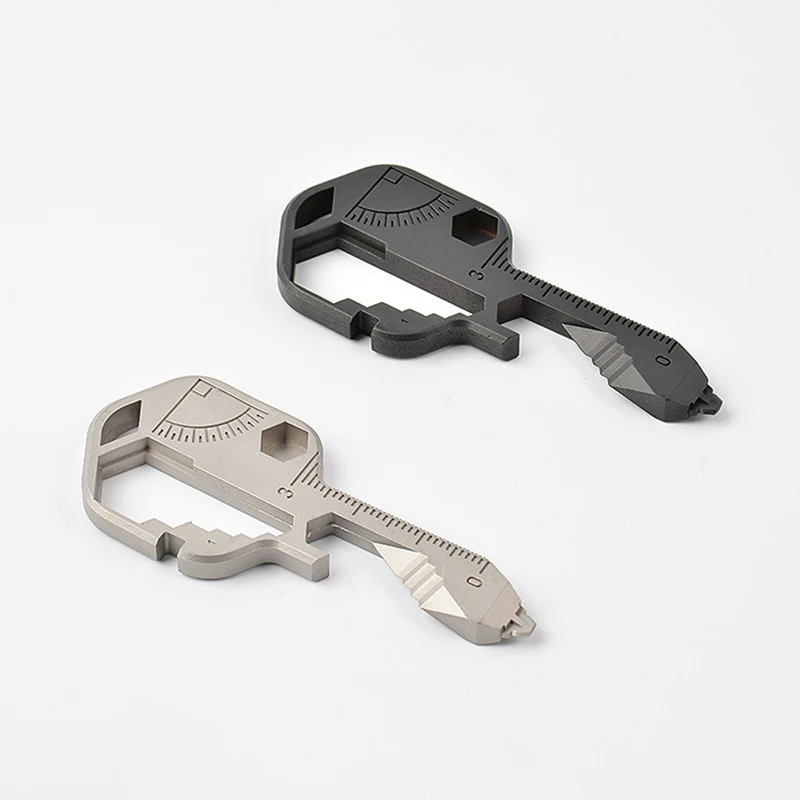 

Multifunctional Stainless Steel Bottle Opener Key Pendant Parts Portable Tools Hand Tools Screw Ruler Knife Multi Function Tools