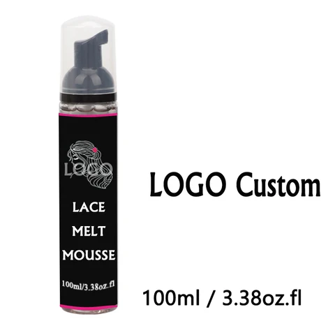 Кружевной плавящийся мусс с индивидуальным логотипом, 5 шт., растушевка кожи, кружевной плавкий мусс, кружевной удерживающий мусс для париков спереди, простой в использовании
