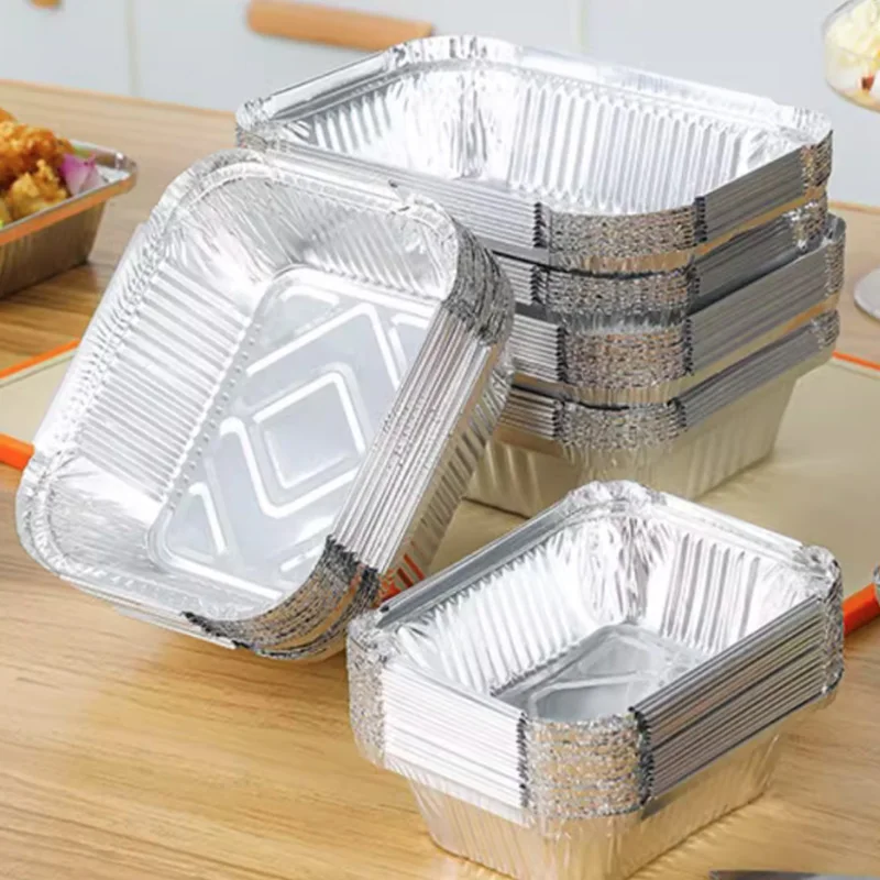 Одноразовый лоток из оловянной фольги для пищевых продуктов | AliExpress