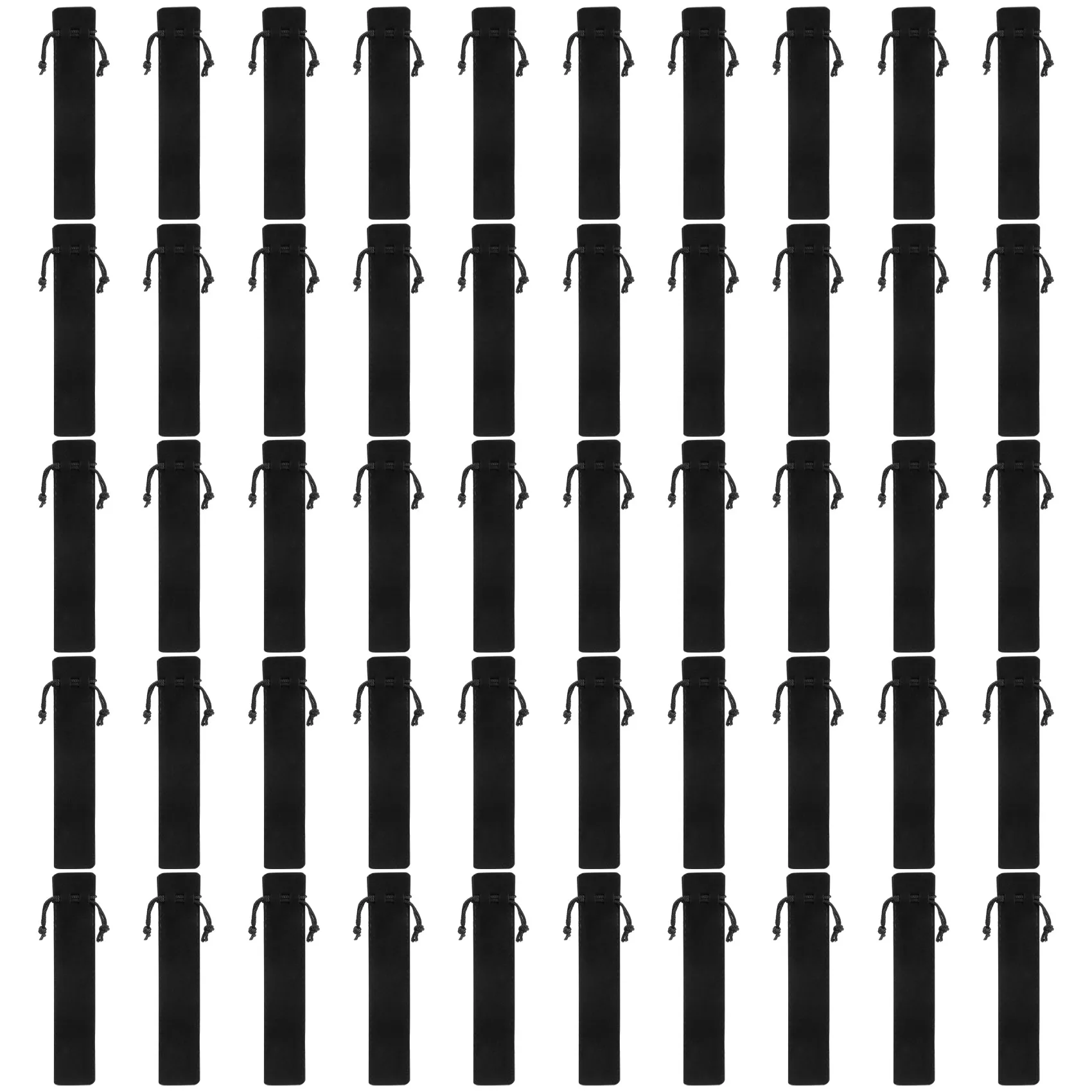 50 шт. черный бархатный чехол для ручек держатель с одной ручкой карандашей