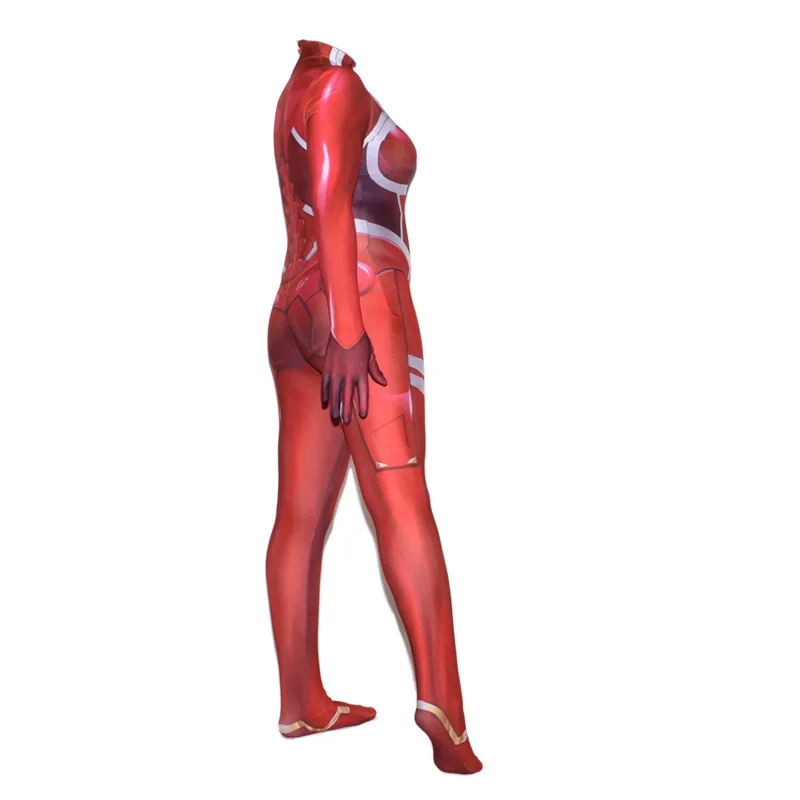 Женский костюм для косплея Zero Two Darling in the Franxx 02 Клаксозавр принцесса 001 зентай боди