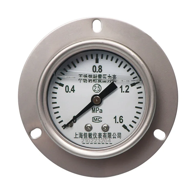Противоударный манометр из нержавеющей стали 1 6 МПа