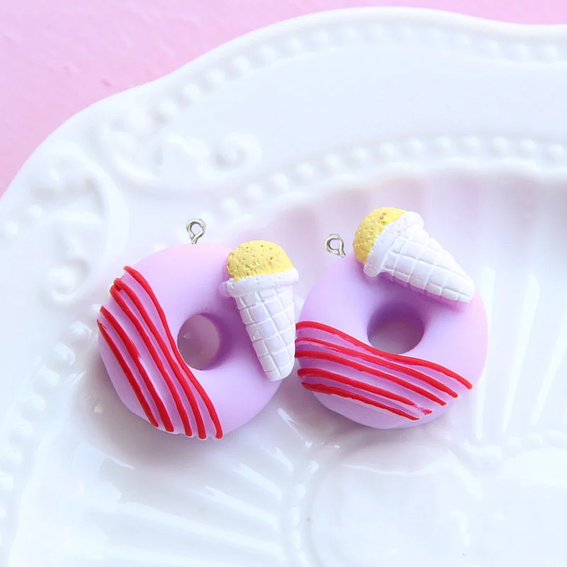 Подвески из смолы в виде цветов для изготовления ювелирных изделий брелоков