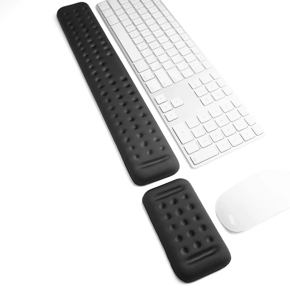 

Keyboard Mouse Wrist Rest Ergonomic Memory Foam Hand Palm Rest Support for Gaming and Typing Wrist Pain Relief