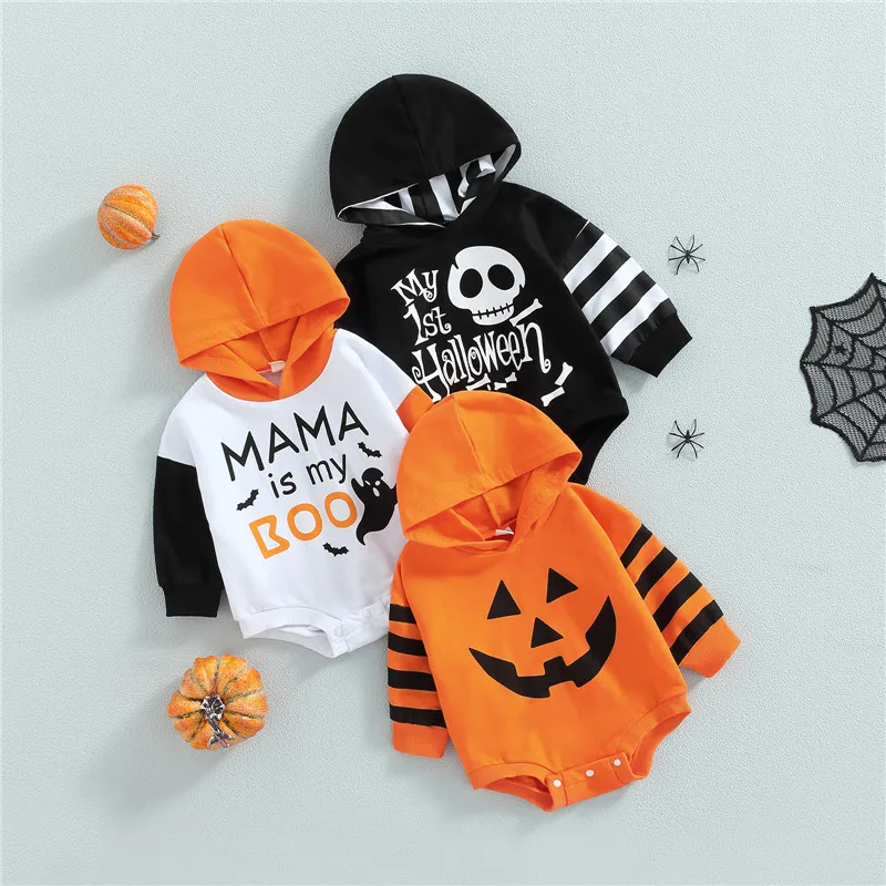 Женский Повседневный Комбинезон одежда Hallowen контрастный цвет полосатый принт с