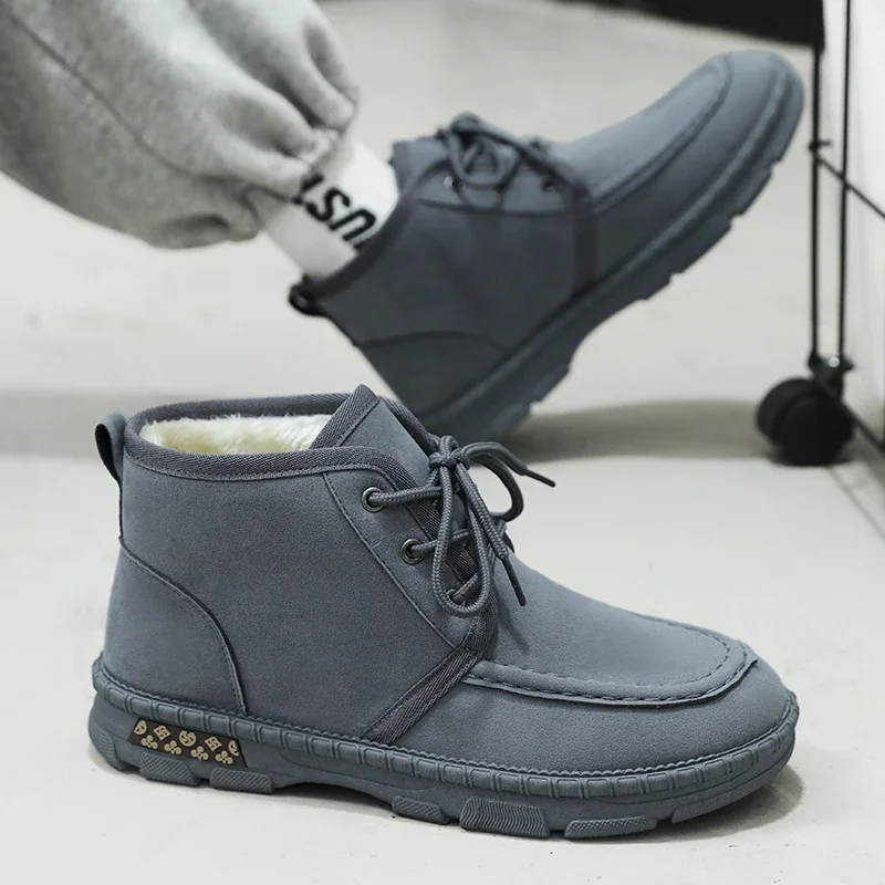 

2023 New Fashion High Boots Casual Lace-up Sneakers and Ankle Boots Sports Men's Casual Shoes Fashion Thick-soled Sneakers