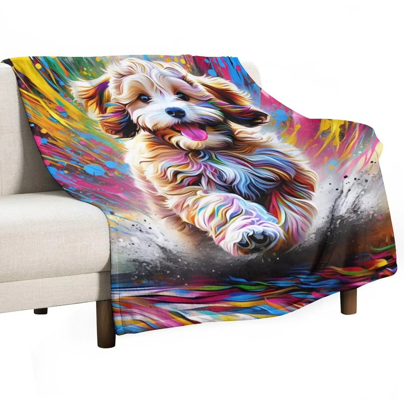 Cavapoo портрет собаки акриловый художественный принт домашних животных подарки