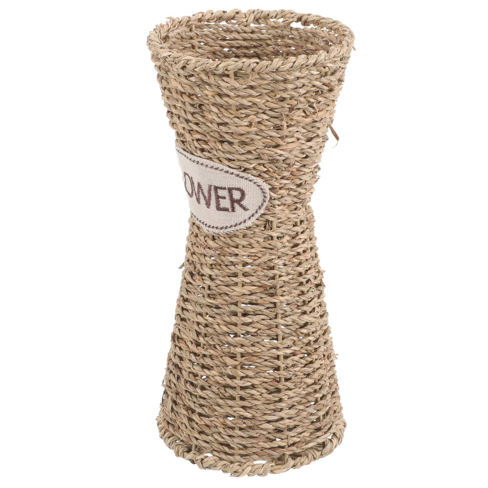 

Portable Wicker Vase Handheld Flower Dries Basket Arrangement Woven Vessel Simulated Container Iron Decorative Household Bride
