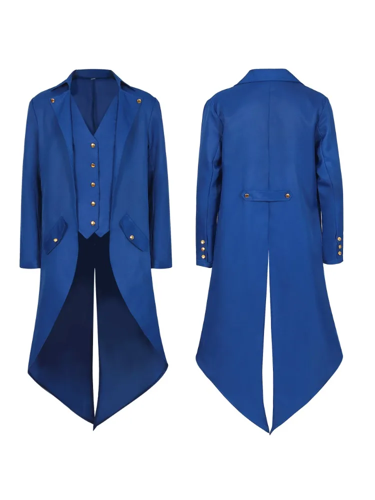 Пальто Принца В Стиле Ретро Винтажный Костюм На Хэллоуин Унисекс Куртка Среднего