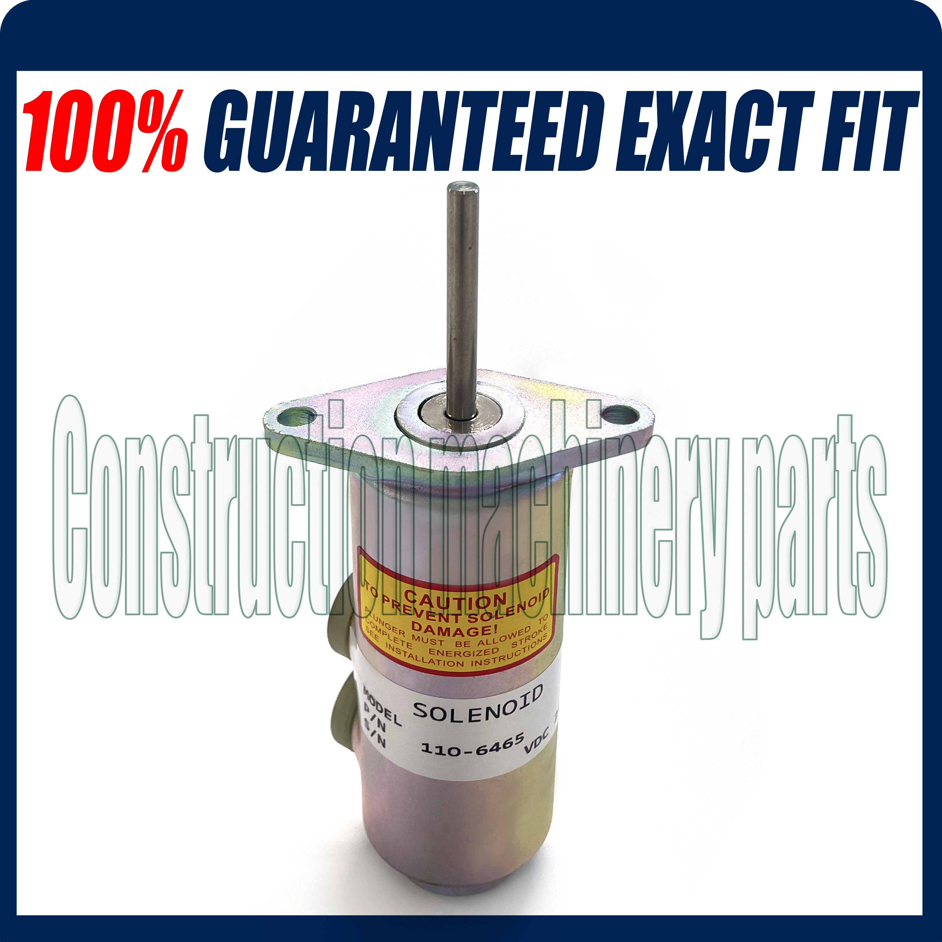 Fuel Shut Off Solenoid Valve 6T-4122 for Caterpillar 110-6465 24V - Free shipping |