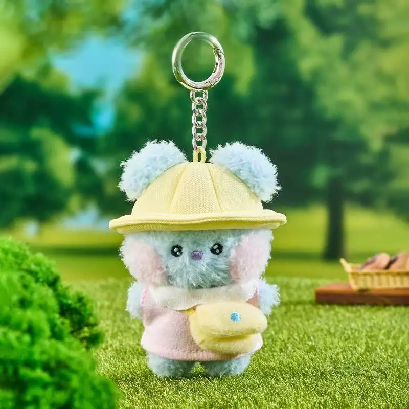 Фото Плюшевые игрушки из серии «Весенний тур» BT21 Chimmy Cooky в стиле аниме, модные новые плюшевые куклы, рюкзаки, брелоки, аксессуары, подарки для девочек №5