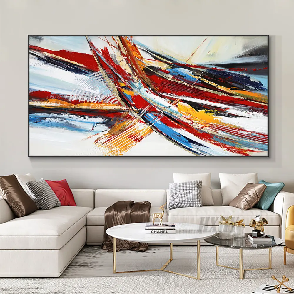 

Yiqing Large Size Abstract Oil Painting 100% Hand Painted On Canvas Modern New Original Design Wall Art For Living Room Decor