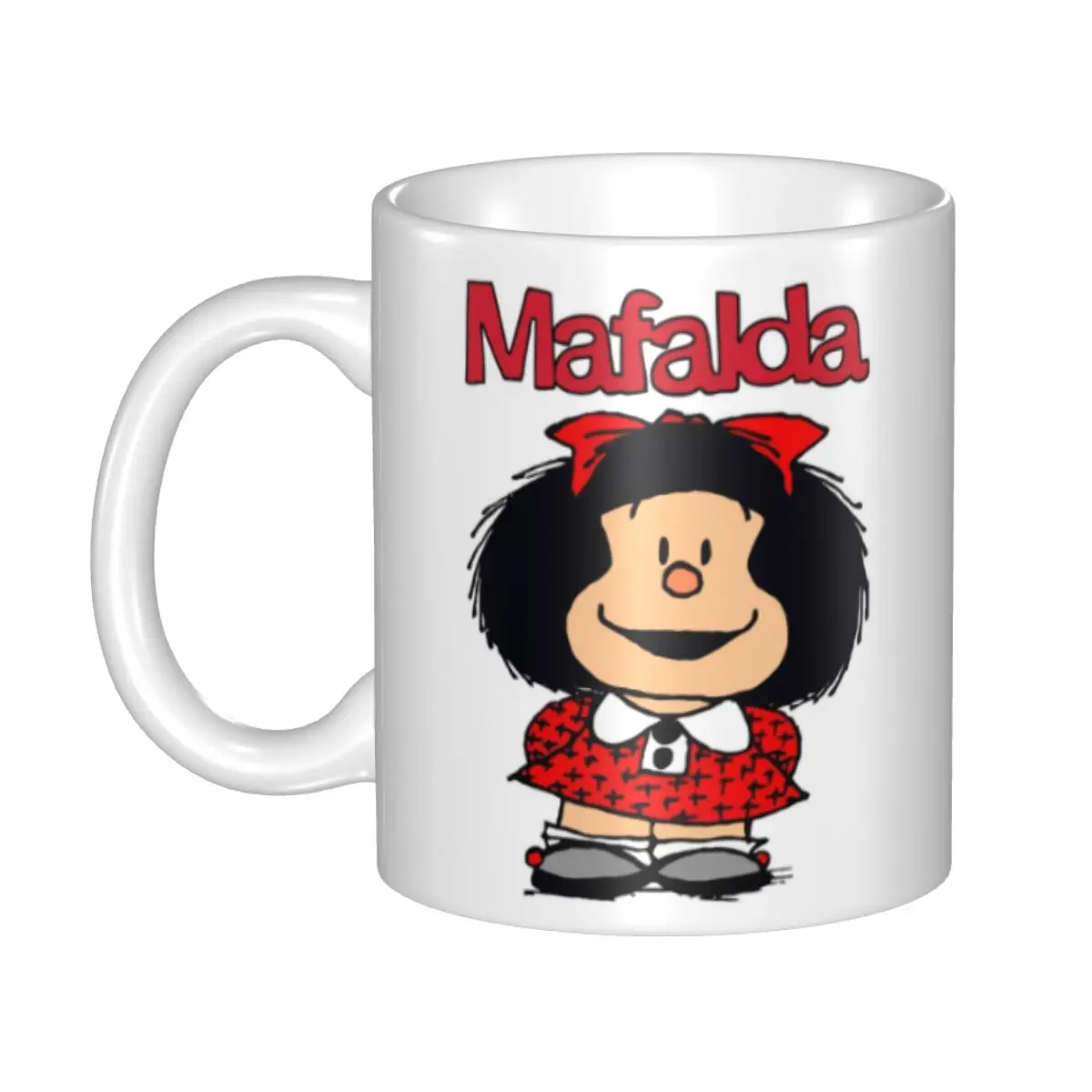 

Cute Mafalda Mugs Personalized Argentine Cartoon Quino Comics Ceramic Coffee Mug Creative Present