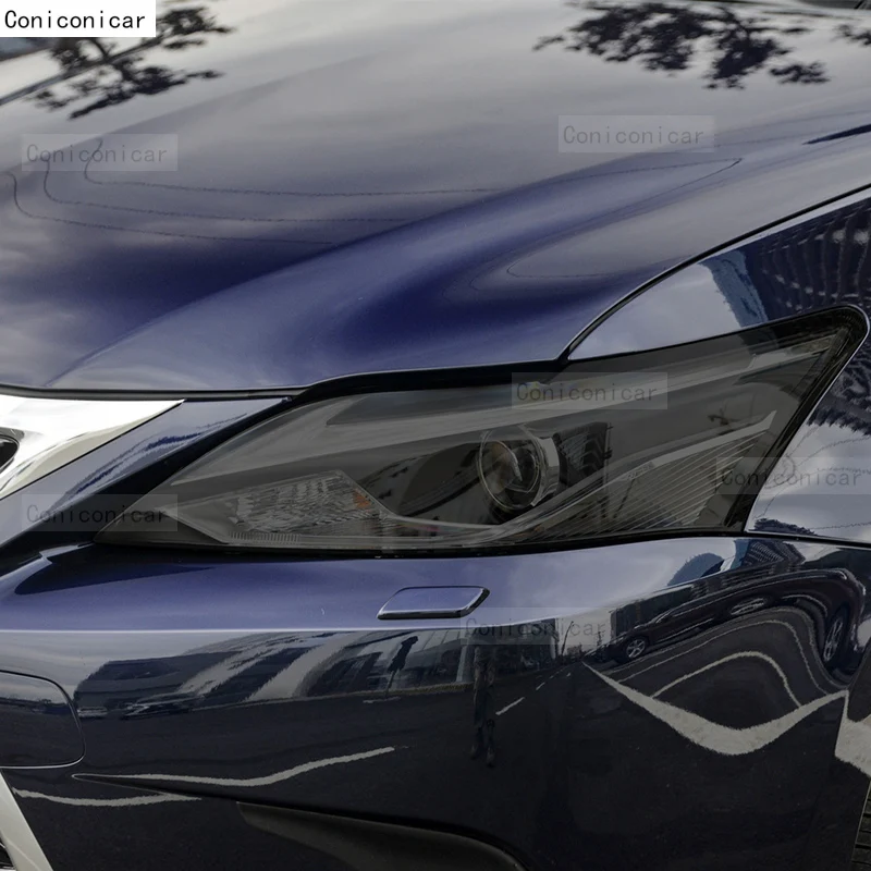 Защитная Дымчатая Черная защитная пленка против царапин для автомобильных фар
