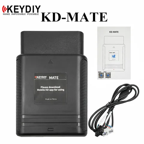 Оригинальный KEYDIY KD-MATE KD MATE Connect OBD программист работает с KD-X2/KD-MAX для Toyota 4A/4D/8A смарт-ключи и все ключи потеряны