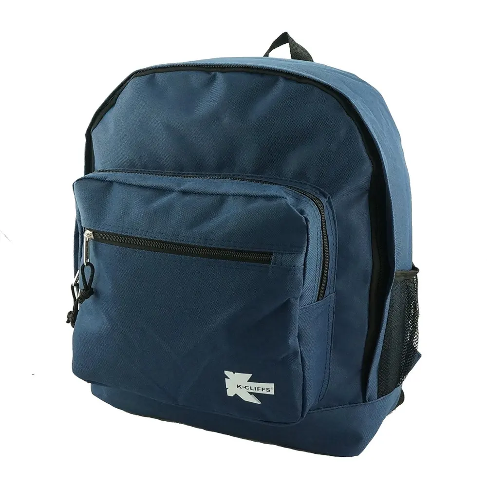 Unisex Classic Large Lightweight Durable Backpack for Students Navy