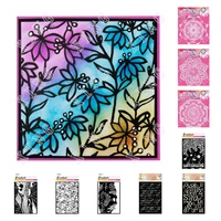 new sunset landscape elements floral pattern mandal essentials diy painting scrapbook coloring embossing album decor template