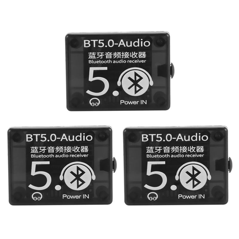 

3X BT5.0 Audio Receiver MP3 Bluetooth Decoder Lossless Car Speaker Audio Amplifier Board With Case