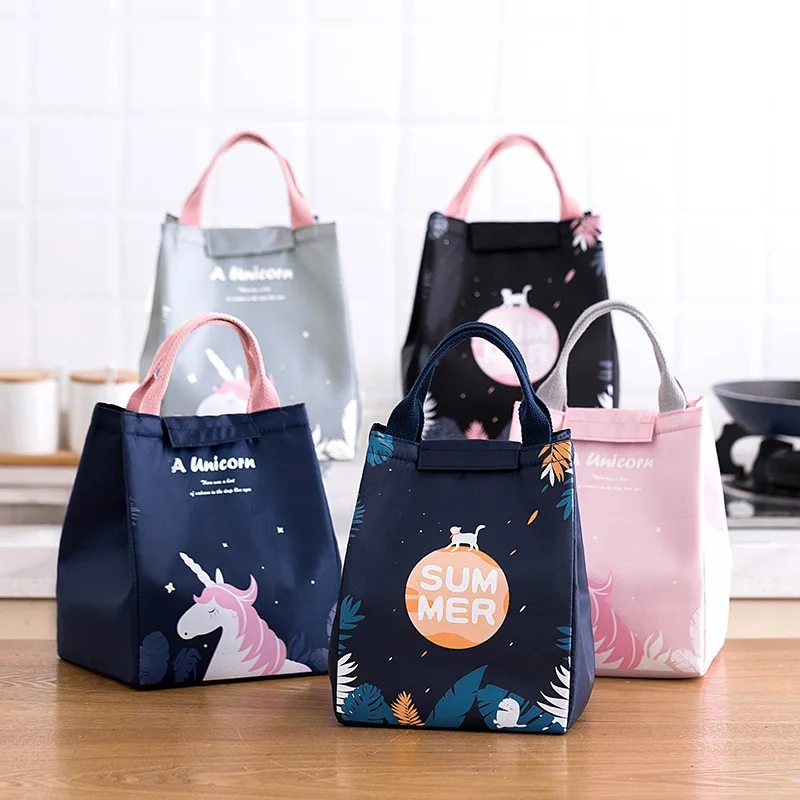 

Cartoon Cooler Lunch Bag for Picnic Kids Women Travel Thermal Breakfast Organizer Insulated Waterproof Storage Bag for Lunch Box