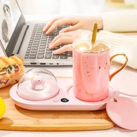 creative coffee mug warmer with essential oil diffuser home office heating plate cup warmers for milk tea cocoa gift recommend