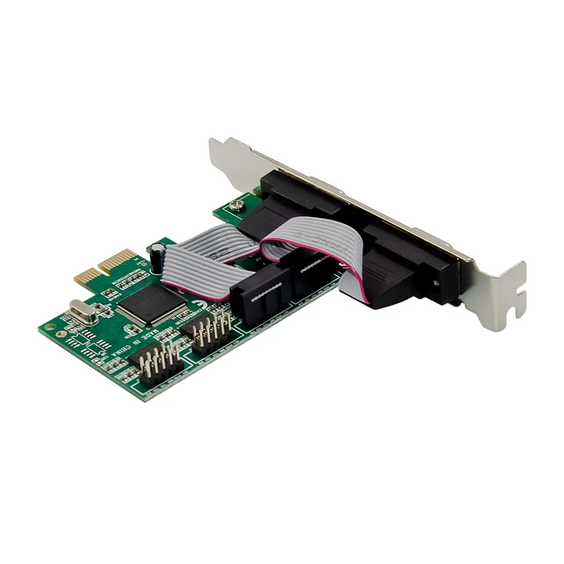 Плата расширения ST310 Pcie X1 CH384L стандартная ШТЫРЬКОВАЯ для порта RS232 COM