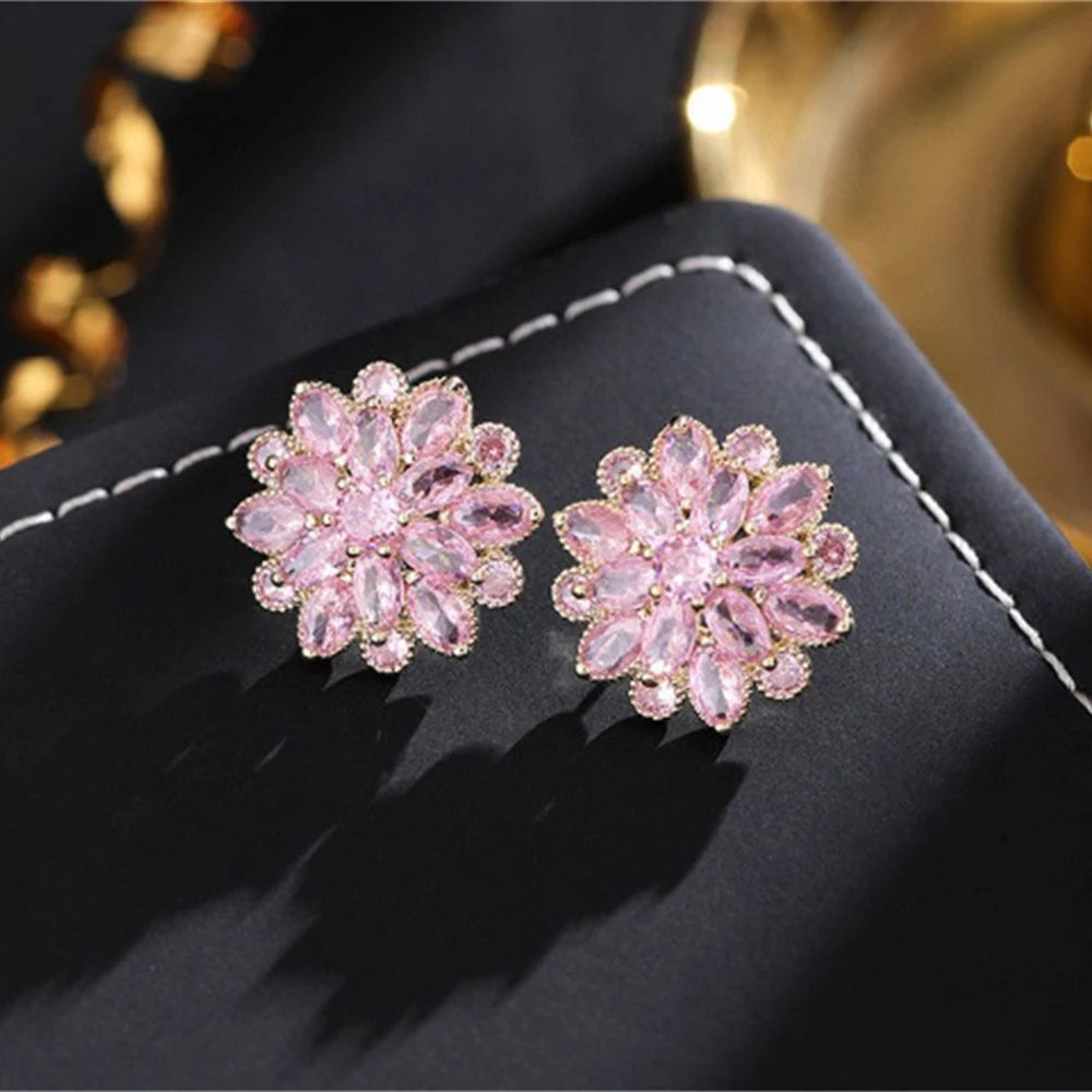 WAKA S925 Серебряная булавка с кристаллами и бриллиантами серьги-снежинки женская